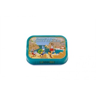 SARDINES  À L'HUILE D'OLIVE ET FLEUR DE SEL 115G