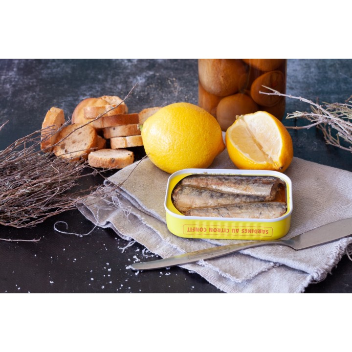SARDINES  AU CITRON CONFIT 115G