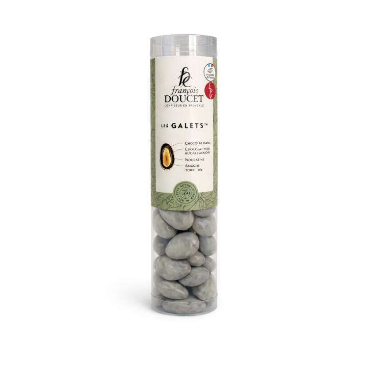 GALETS - AMANDES CHOCOLAT. TUBE DE 120G