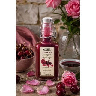 VINAIGRE GRIOTTE PÉTALES DE ROSE
