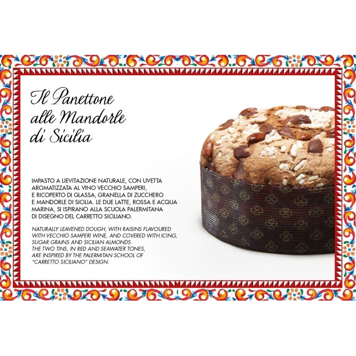 PANETTONE AUX AMANDES DE SICILE DOLCE & GABBANA 1KG