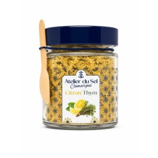 SEL DE CAMARGUE CITRON THYM. POT DE 200G