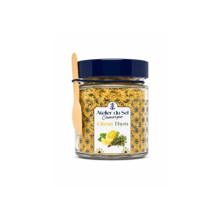 SEL DE CAMARGUE CITRON THYM. POT DE 200G