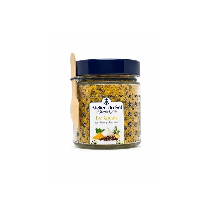 SEL DE CAMARGUE ""LE GITAN"". POT DE 200G