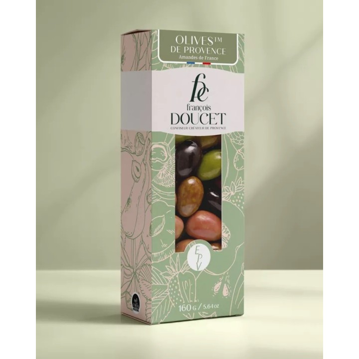 OLIVES DE PROVENCE - AMANDES CHOCOLAT- 160G