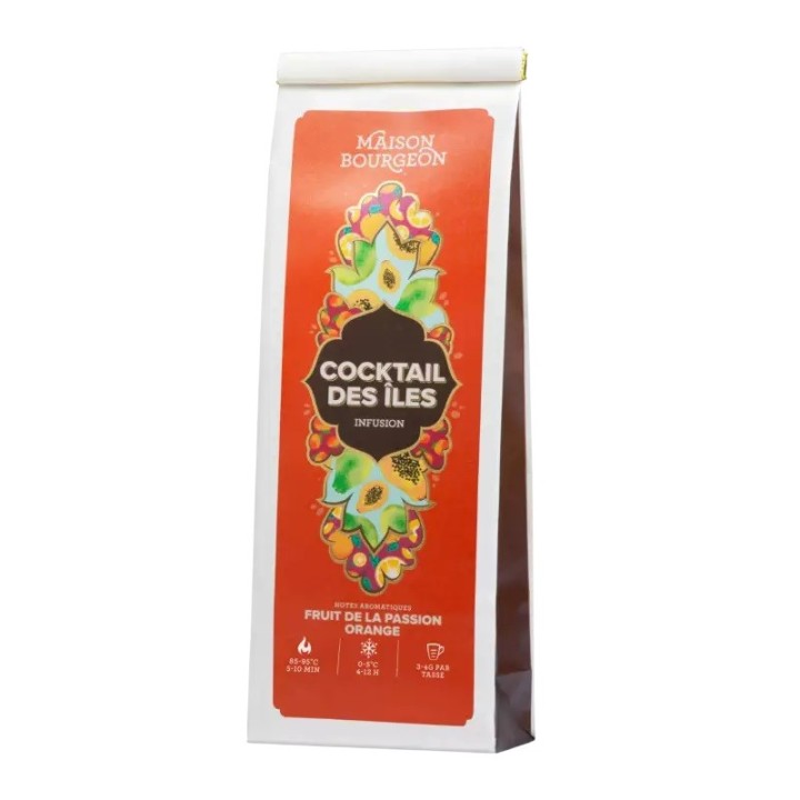 COCKTAIL DES ÎLES - INFUSION FRUITS DE LA PASSION ORANGE - 100G