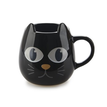MUG WAKE CAT NOIR