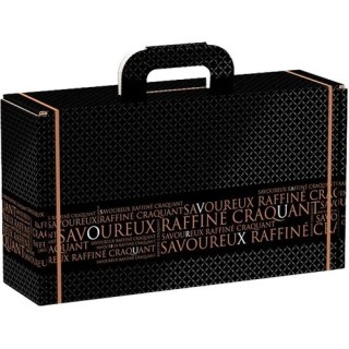 VALISETTE CADEAU NOIR/CUIVRE 33 X 18.5CM