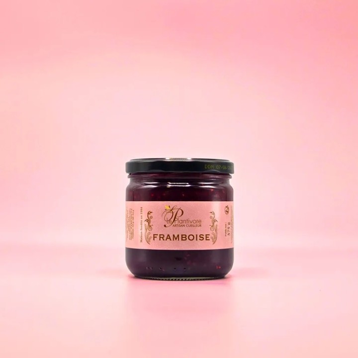 CONFITURE DE FRAMBOISE. 375G. LE PLANTIVORE