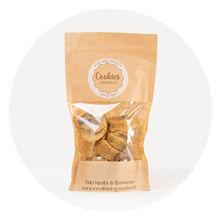 COOKIES GIRAUDON CHOCOLAT NOIR ET LAIT 165G (Disponible en boutique physique uniquement)
