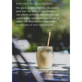 GLACES & SORBETS TARENTINA. VERRINE DE 20CL