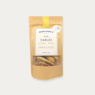 SABLÉS CITRON - PAVOT. 120G