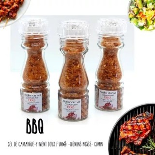SEL DE CAMARGUE ""BBQ"". MOULIN 115G