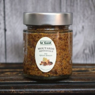 MOUTARDE ARTISANALE AUX ÉPICES DOUX. 120G