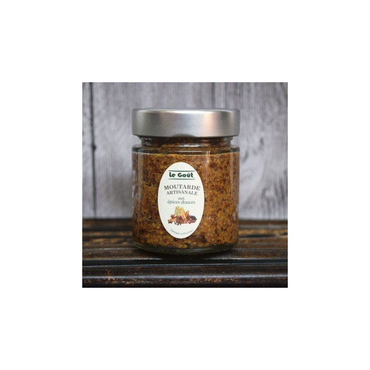 MOUTARDE ARTISANALE AUX ÉPICES DOUX. 120G