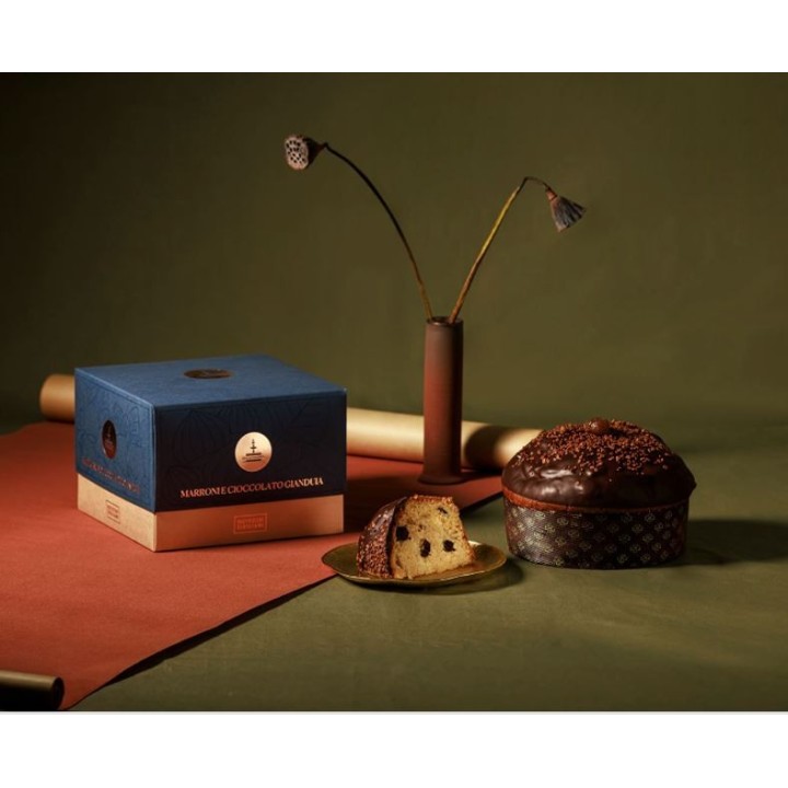 PANETTONE FIASCONARO AUX MARRONS CONFITS ET CHOCOLAT 1KG