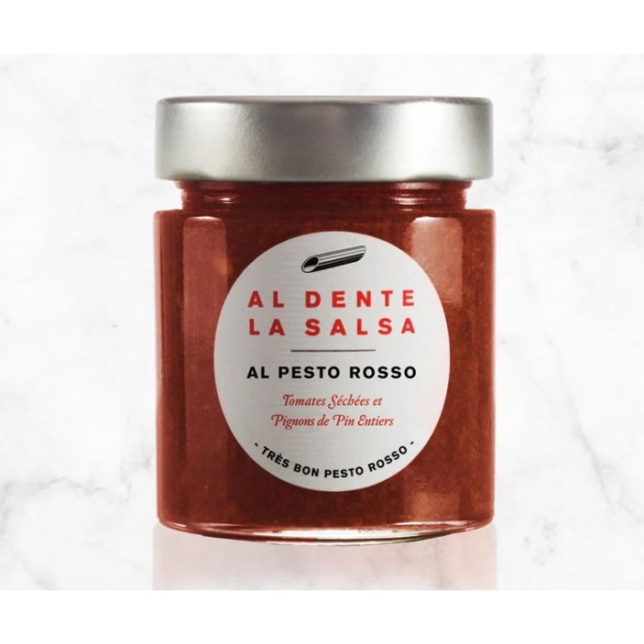 SAUCE PESTO ROSSO. AL DENTE LA SALSA 135G