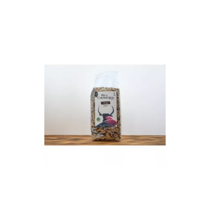 RIZ DE CAMARGUE IGP. TRIO ROUGE/NOIR/COMPLET. 500G